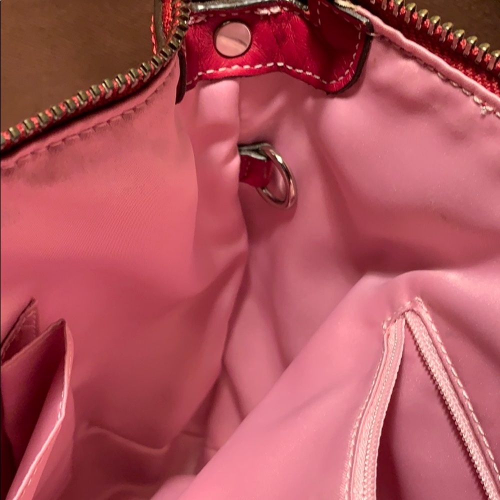Coach leather shoulder bag w/3 charms amazing/rare - Picture 11 of 16